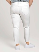 Plus - Slim Fit Jeans mit Fransen - Frauen - Whisper White Plus - Slim Fit Jeans mit Fransen - Frauen - Whisper White - 2 - My True Me