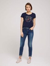 T-Shirt mit Schriftprint - Frauen - Real Navy Blue T-Shirt mit Schriftprint - Frauen - Real Navy Blue - 3 - TOM TAILOR Denim