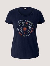 T-Shirt mit Schriftprint - Frauen - Real Navy Blue T-Shirt mit Schriftprint - Frauen - Real Navy Blue - 7 - TOM TAILOR Denim
