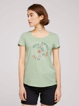T-Shirt mit Schriftprint - Frauen - light dusty green T-Shirt mit Schriftprint - Frauen - light dusty green - 1 - TOM TAILOR Denim