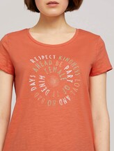 T-Shirt mit Schriftprint - Frauen - sundown coral T-Shirt mit Schriftprint - Frauen - sundown coral - 10 - TOM TAILOR Denim