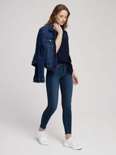 Loose Fit T-Shirt mit Knotendetail - Frauen - Real Navy Blue Loose Fit T-Shirt mit Knotendetail - Frauen - Real Navy Blue - 3 - TOM TAILOR Denim