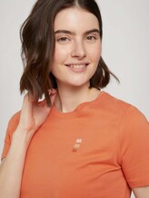 Loose Fit T-Shirt mit Knotendetail - Frauen - sundown coral Loose Fit T-Shirt mit Knotendetail - Frauen - sundown coral - 9 - TOM TAILOR Denim