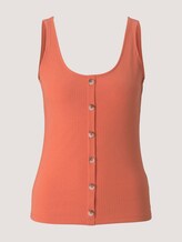 Ripp Top mit Knopfleiste - Frauen - sundown coral Ripp Top mit Knopfleiste - Frauen - sundown coral - 7 - TOM TAILOR Denim