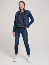 Gemusterte Kurzarmbluse - Frauen - navy flower print Gemusterte Kurzarmbluse - Frauen - navy flower print - 3 - TOM TAILOR Denim
