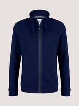 Sweatjacke mit Stehkragen - Männer - Sailor Blue Sweatjacke mit Stehkragen - Männer - Sailor Blue - 7 - TOM TAILOR