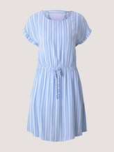Gestreiftes Minikleid mit elastischem Bund - Frauen - light blue vertical stripe Gestreiftes Minikleid mit elastischem Bund - Frauen - light blue vertical stripe - 7 - TOM TAILOR Denim