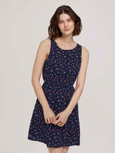 Ärmelloses Minikleid mit Blumenmuster - Frauen - navy flower print Ärmelloses Minikleid mit Blumenmuster - Frauen - navy flower print - 1 - TOM TAILOR Denim