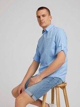 Hemd mit Brusttasche - Männer - Soft Charming Blue Hemd mit Brusttasche - Männer - Soft Charming Blue - 5 - TOM TAILOR
