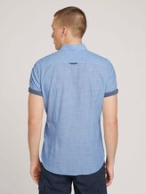 geruit overhemd - Mannen - Brilliant Blue Pint Stripe geruit overhemd - Mannen - Brilliant Blue Pint Stripe - 2 - TOM TAILOR