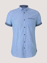 geruit overhemd - Mannen - Brilliant Blue Pint Stripe geruit overhemd - Mannen - Brilliant Blue Pint Stripe - 7 - TOM TAILOR