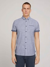 kariertes Hemd - Männer - Navy Pint Stripe kariertes Hemd - Männer - Navy Pint Stripe - 1 - TOM TAILOR