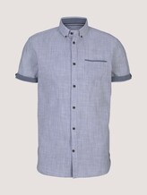 kariertes Hemd - Männer - Navy Pint Stripe kariertes Hemd - Männer - Navy Pint Stripe - 7 - TOM TAILOR