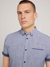 kariertes Hemd - Männer - Navy Pint Stripe kariertes Hemd - Männer - Navy Pint Stripe - 9 - TOM TAILOR