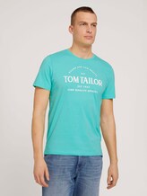 Logo Print T-Shirt - Männer - lake blue Logo Print T-Shirt - Männer - lake blue - 1 - TOM TAILOR