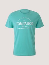 Logo Print T-Shirt - Männer - lake blue Logo Print T-Shirt - Männer - lake blue - 7 - TOM TAILOR