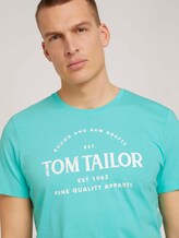 Logo Print T-Shirt - Männer - lake blue Logo Print T-Shirt - Männer - lake blue - 9 - TOM TAILOR