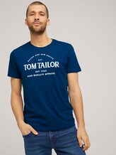 Logo Print T-Shirt - Männer - after dark blue Logo Print T-Shirt - Männer - after dark blue - 5 - TOM TAILOR