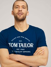 Logo Print T-Shirt - Männer - after dark blue Logo Print T-Shirt - Männer - after dark blue - 9 - TOM TAILOR