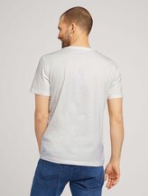 Basic T-Shirt - Männer - Off White Basic T-Shirt - Männer - Off White - 2 - TOM TAILOR