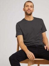 Basic T-Shirt - Männer - Tarmac Grey Basic T-Shirt - Männer - Tarmac Grey - 5 - TOM TAILOR