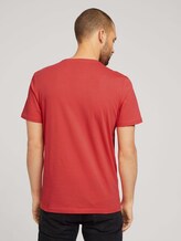 Basic T-Shirt - Männer - Plain Red Basic T-Shirt - Männer - Plain Red - 2 - TOM TAILOR
