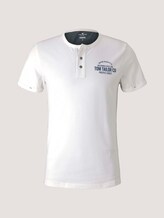 Henley T-Shirt mit Print - Männer - Off White Henley T-Shirt mit Print - Männer - Off White - 7 - TOM TAILOR