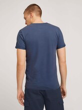 Henley T-Shirt mit Print - Männer - light indigo blue Henley T-Shirt mit Print - Männer - light indigo blue - 2 - TOM TAILOR