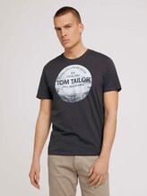 T-Shirt mit Print - Männer - Tarmac Grey T-Shirt mit Print - Männer - Tarmac Grey - 1 - TOM TAILOR