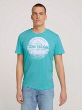 T-Shirt mit Print - Männer - aqua light blue T-Shirt mit Print - Männer - aqua light blue - 1 - TOM TAILOR