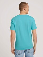 T-Shirt mit Print - Männer - aqua light blue T-Shirt mit Print - Männer - aqua light blue - 2 - TOM TAILOR