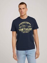 T-Shirt mit Print - Männer - Dark Blue T-Shirt mit Print - Männer - Dark Blue - 1 - TOM TAILOR