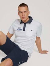 striped polo shirt - Men - Off White striped polo shirt - Men - Off White - 5 - TOM TAILOR
