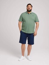 Poloshirt mit Schriftzug am Kragen - Männer - light mint green Poloshirt mit Schriftzug am Kragen - Männer - light mint green - 3 - Men Plus