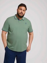 Poloshirt mit Schriftzug am Kragen - Männer - light mint green Poloshirt mit Schriftzug am Kragen - Männer - light mint green - 5 - Men Plus