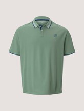 Poloshirt mit Schriftzug am Kragen - Männer - light mint green Poloshirt mit Schriftzug am Kragen - Männer - light mint green - 7 - Men Plus