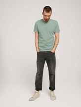 gemustertes T-Shirt aus Bio-Baumwolle - Männer - mint small leaf design gemustertes T-Shirt aus Bio-Baumwolle - Männer - mint small leaf design - 3 - TOM TAILOR