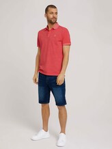 Poloshirt in leichter Waschung - Männer - Plain Red Poloshirt in leichter Waschung - Männer - Plain Red - 3 - TOM TAILOR