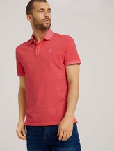 Poloshirt in leichter Waschung - Männer - Plain Red Poloshirt in leichter Waschung - Männer - Plain Red - 5 - TOM TAILOR