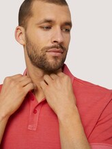 Poloshirt in leichter Waschung - Männer - Plain Red Poloshirt in leichter Waschung - Männer - Plain Red - 9 - TOM TAILOR