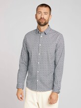 gemustertes Hemd - Männer - olive navy small leaf design gemustertes Hemd - Männer - olive navy small leaf design - 1 - TOM TAILOR