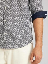 gemustertes Hemd - Männer - olive navy small leaf design gemustertes Hemd - Männer - olive navy small leaf design - 10 - TOM TAILOR