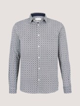 gemustertes Hemd - Männer - olive navy small leaf design gemustertes Hemd - Männer - olive navy small leaf design - 7 - TOM TAILOR