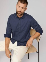 overhemd met patroon - Mannen - navy olive irregular design overhemd met patroon - Mannen - navy olive irregular design - 5 - TOM TAILOR
