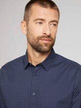 overhemd met patroon - Mannen - navy olive irregular design overhemd met patroon - Mannen - navy olive irregular design - 9 - TOM TAILOR