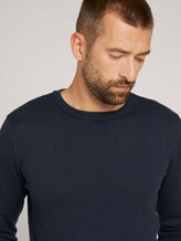 strukturierter Pullover - Männer - Sky Captain Blue strukturierter Pullover - Männer - Sky Captain Blue - 9 - TOM TAILOR