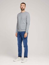 strukturierter Pullover - Männer - Light Soft Grey Melange strukturierter Pullover - Männer - Light Soft Grey Melange - 3 - TOM TAILOR