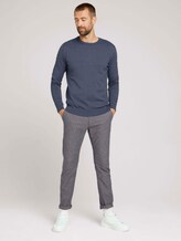 strukturierter Pullover - Männer - vintage indigo blue melange strukturierter Pullover - Männer - vintage indigo blue melange - 3 - TOM TAILOR