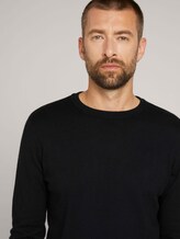 gestructureerde trui - Mannen - Black gestructureerde trui - Mannen - Black - 9 - TOM TAILOR