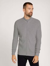 strukturierte Jacke - Männer - Light Soft Grey Melange strukturierte Jacke - Männer - Light Soft Grey Melange - 1 - TOM TAILOR